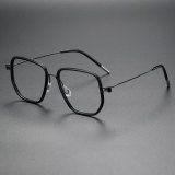 Geometric Titanium Glasses LE1253_Black