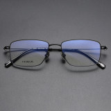 Rectangle Titanium Glasses LE1250_Black