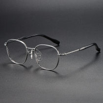 Square Titanium Glasses LE1258_Silver