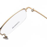 Half Rim Titanium Glasses LE1249_Gold