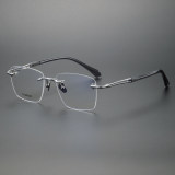 Rimless Titanium Glasses LE1260_Silver