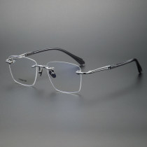 Rimless Titanium Glasses LE1260_Silver