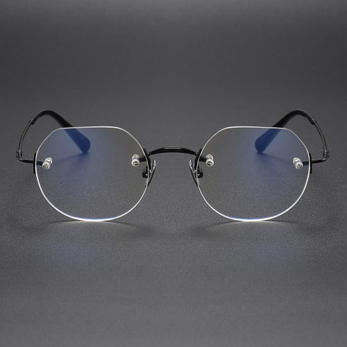 Rimless Titanium Glasses LE1281_Black