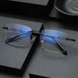 Rimless Titanium Glasses LE1260_Black