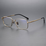 Square Titanium Glasses LE1160_Gold