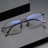 Rectangle Titanium Glasses LE1250_Black