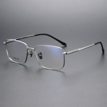 Square Titanium Glasses LE1160_Silver