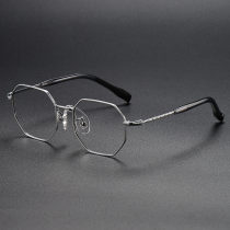 Geometric Titanium Glasses LE1268_Silver