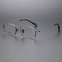 Oval Titanium Glasses LE1226_Gunmetal Oval Titanium Glasses LE1226_Gunmetal