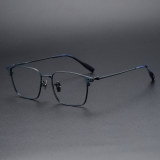 Square Titanium Glasses LE1228_Blue