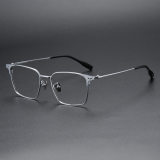 Square Titanium Glasses LE1228_Silver