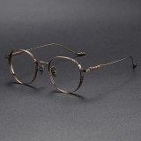 Round Titanium Glasses LE1162_Bronze