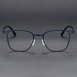 Square Titanium Glasses LE1237_Blue