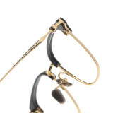 Browline Titanium Glasses LE1232_Black & Gold