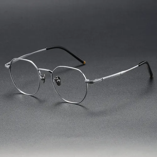 Geometric Titanium Glasses LE1216_Silver