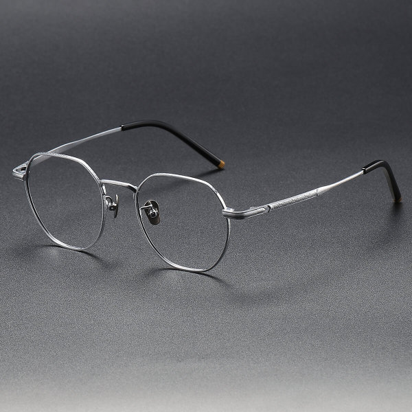 Geometric Titanium Glasses LE1216_Silver