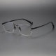 Half Rim Titanium Glasses LE1165_Black