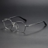 Geometric Titanium Glasses LE1231_Silver