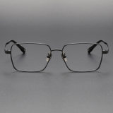 Rectangle Titanium Glasses LE1218_Black