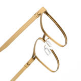 Square Titanium Glasses LE1237_Gold