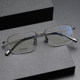 Half Rim Titanium Glasses LE1234_Gunmetal