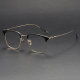 Browline Titanium Glasses LE1232_Black & Gold