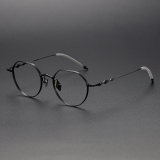 Geometric Titanium Glasses LE1225_Black