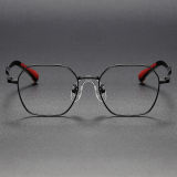 Geometric Titanium Glasses LE1231_Black