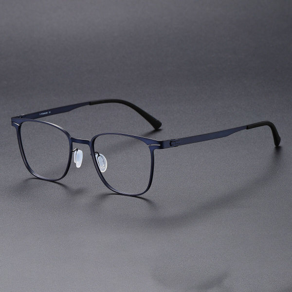 Square Titanium Glasses LE1237_Blue