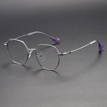 Geometric Titanium Glasses LE1243_Silver
