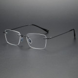 Rimless Titanium Glasses LE1213_Black