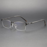Half Rim Titanium Glasses LE1161_Gunmetal