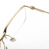 Half Rim Titanium Glasses LE1222_Gold