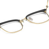 Browline Titanium Glasses LE1232_Black & Gold