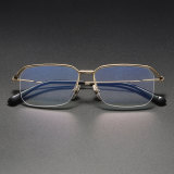 Half Rim Titanium Glasses LE1222_Gold