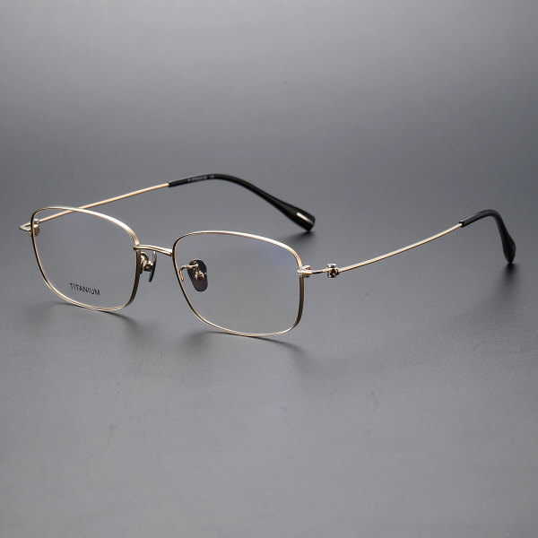 Oval Titanium Glasses LE1226_Gold