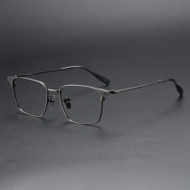 Square Titanium Glasses LE1228_Gunmetal