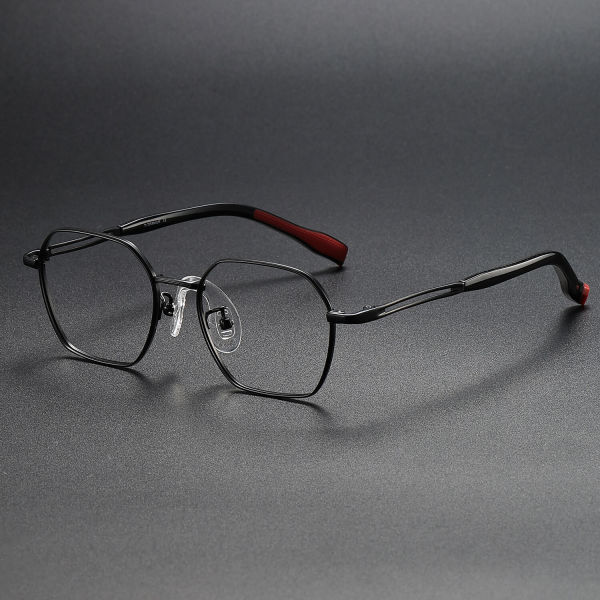 Geometric Titanium Glasses LE1231_Black