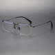 Half Rim Titanium Glasses LE1222_Black