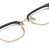 Browline Titanium Glasses LE1211_Black & Gold