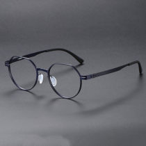 Geometric Titanium Glasses LE1200_Blue