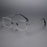 Half Rim Titanium Glasses LE1169_Gunmetal