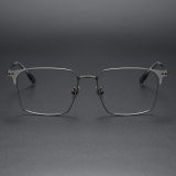 Rectangle Titanium Glasses LE1193_Gunmetal