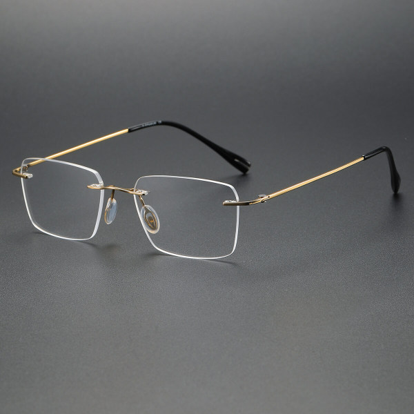 Rimless Titanium Glasses LE1213_Gold