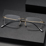 Rimless Titanium Glasses LE1212_Gold