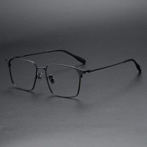 Rectangle Titanium Glasses LE1193_Black