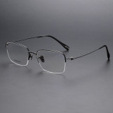Half Rim Titanium Glasses LE1169_Black