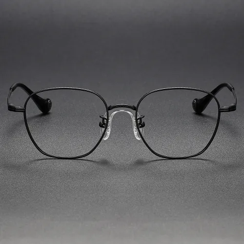 Geometric Titanium Glasses LE1203_Black