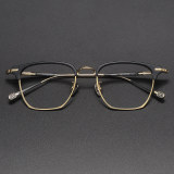 Browline Titanium Glasses LE1211_Black & Gold