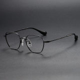 Geometric Titanium Glasses LE1203_Black